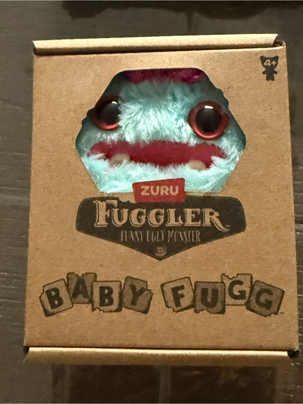 ZURU Fuggler Baby Fugg Plush Toy - Aqua with Red Accents